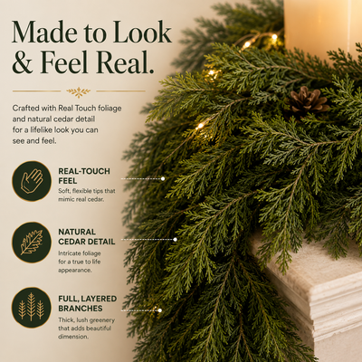 Velmora 6ft Cedar Garlands