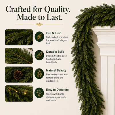 Velmora 6ft Cedar Garlands