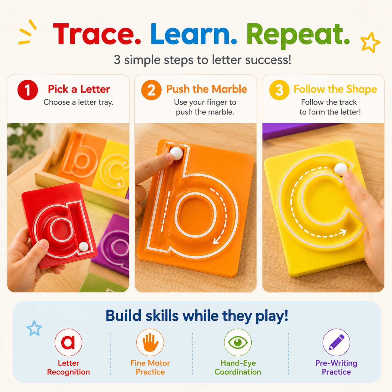 Velmora LetterGlide™ Learning Set